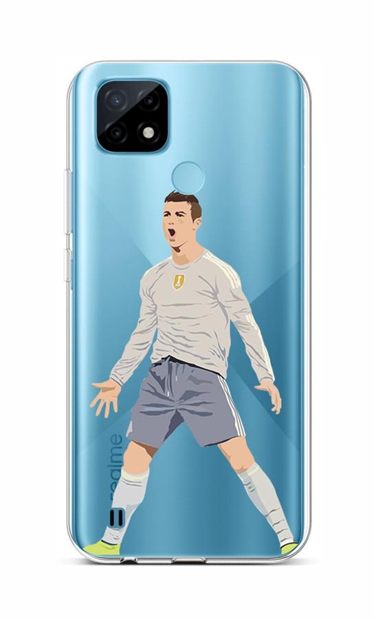 Zadní silikonový kryt na Realme C21 Fotbalista