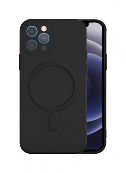 Zadní silikonový kryt na iPhone 13 Pro Max s MagSafe černý