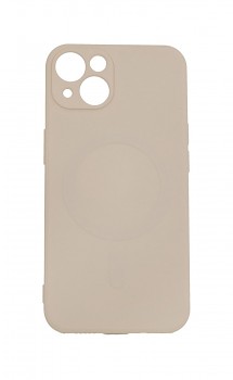 Zadní silikonový kryt na iPhone 13 s MagSafe béžový