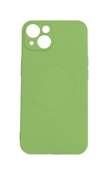 Zadní silikonový kryt na iPhone 13 mini s MagSafe zelený