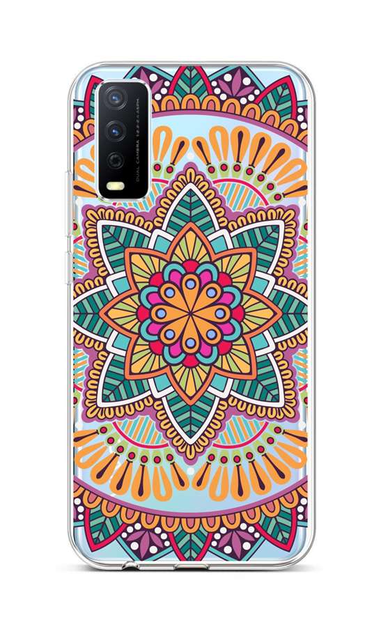 Levně Kryt TopQ Vivo Y20s silikon Happy Mandala 66944 (pouzdro neboli obal na mobil Vivo Y20s)