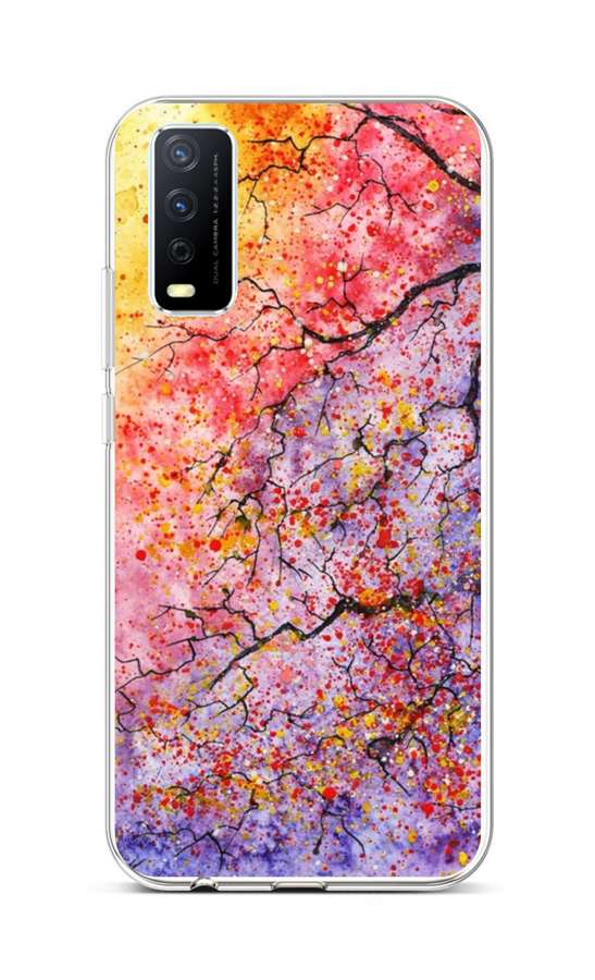 Levně Kryt TopQ Vivo Y20s silikon Abstract Tree 66948 (pouzdro neboli obal na mobil Vivo Y20s)