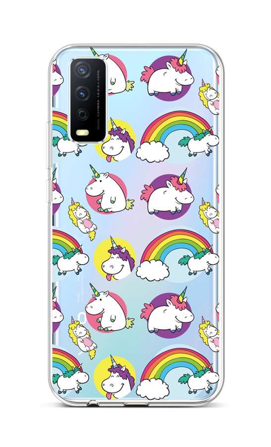 Levně Kryt TopQ Vivo Y20s silikon Chunky Unicorns 66960 (pouzdro neboli obal na mobil Vivo Y20s)