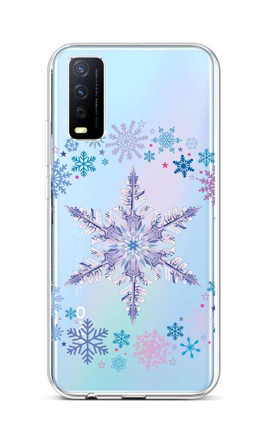 Levně Kryt TopQ Vivo Y20s silikon Snowflake 66963 (pouzdro neboli obal na mobil Vivo Y20s)