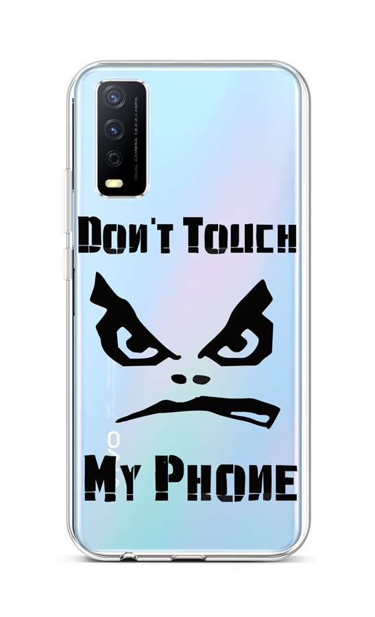 Levně Kryt TopQ Vivo Y20s silikon Don't Touch průhledný 67005 (pouzdro neboli obal na mobil Vivo Y20s)