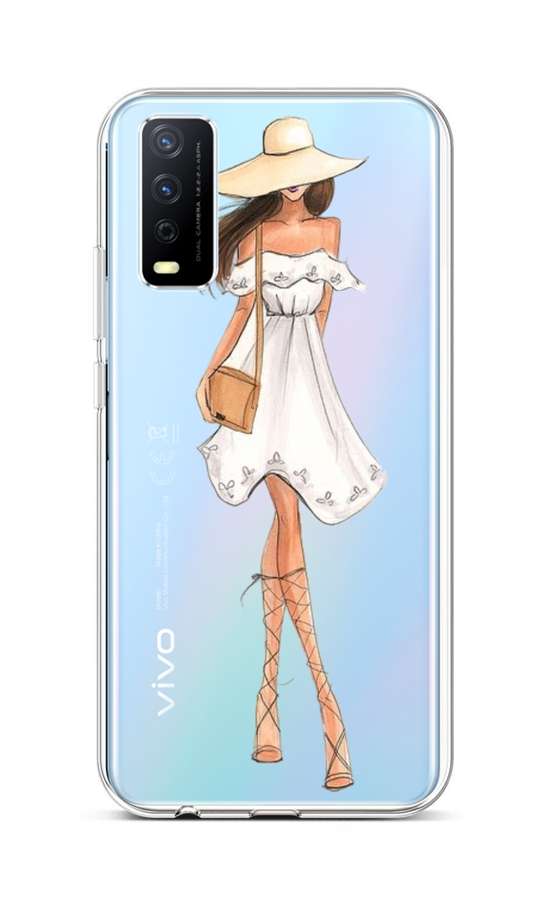 Levně Kryt TopQ Vivo Y20s silikon Lady 5 67017 (pouzdro neboli obal na mobil Vivo Y20s)