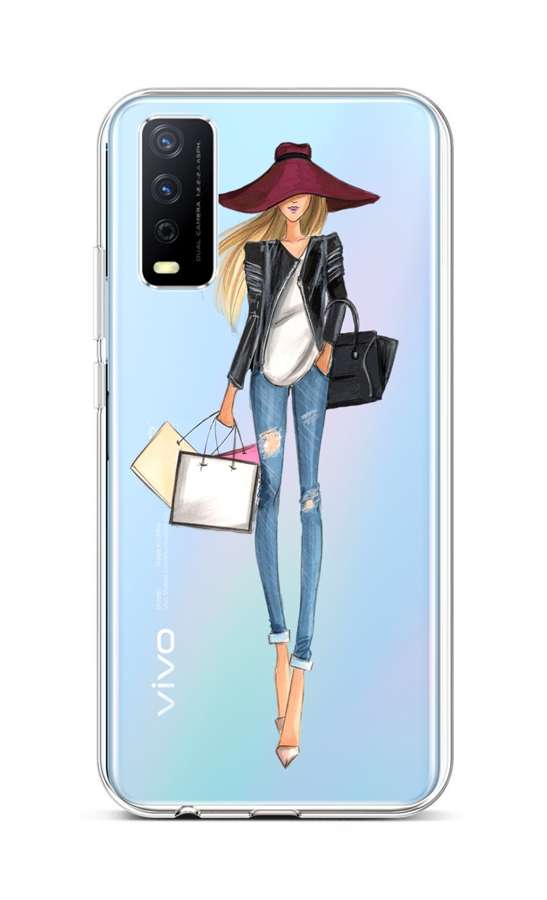 Levně Kryt TopQ Vivo Y20s silikon Lady 2 67018 (pouzdro neboli obal na mobil Vivo Y20s)