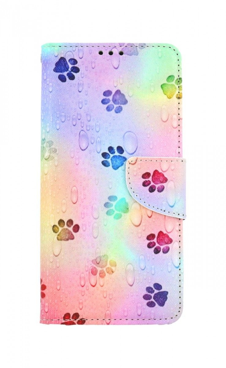 Pouzdro TopQ iPhone 11 knížkové Tlapky 67065 (kryt neboli obal na mobil iPhone 11)