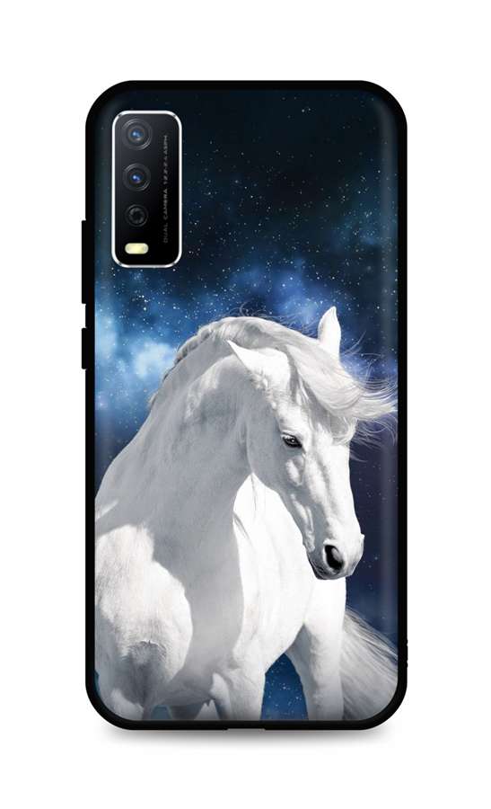 Kryt TopQ Vivo Y20s silikon White Horse 67117 (pouzdro neboli obal na mobil Vivo Y20s)