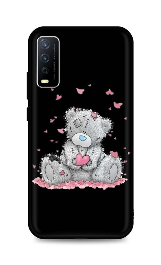 Zadní silikonový kryt DARK na Vivo Y20s Lovely Teddy Bear