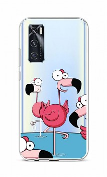 Zadní silikonový kryt na Vivo Y70 Cartoon Flamingos