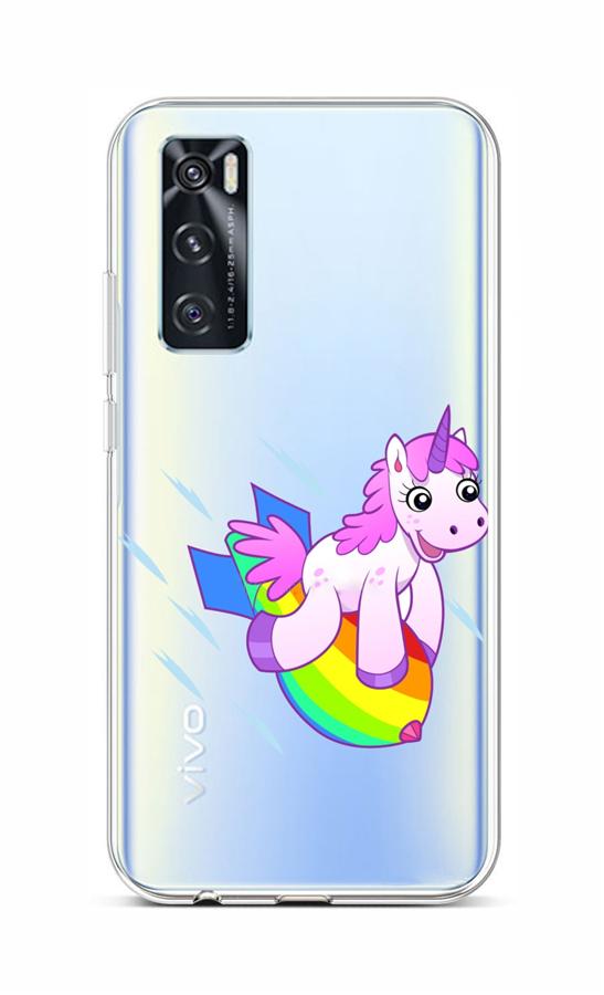 Levně Kryt TopQ Vivo Y70 silikon Flying Unicorn 67198 (pouzdro neboli obal na mobil Vivo Y70)
