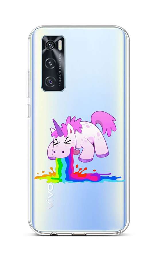 Levně Kryt TopQ Vivo Y70 silikon Rainbow Splash 67199 (pouzdro neboli obal na mobil Vivo Y70)