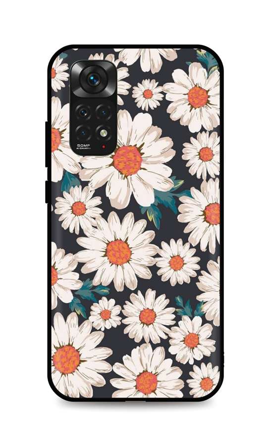 Zadní 3D silikonový kryt na Xiaomi Redmi Note 11 Kopretiny