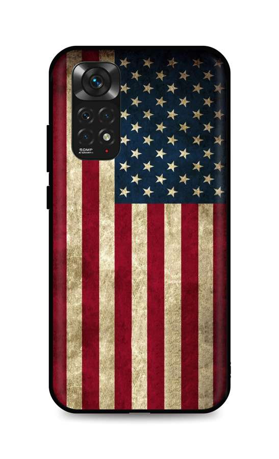 Levně Kryt TopQ Xiaomi Redmi Note 11 3D silikon Amerika 67313 (pouzdro neboli obal na mobil Xiaomi Redmi Note 11)