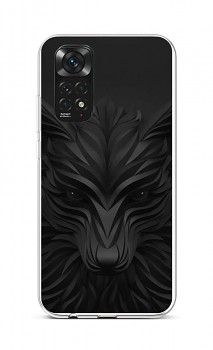 Zadní silikonový kryt na Xiaomi Redmi Note 11 Černý vlk