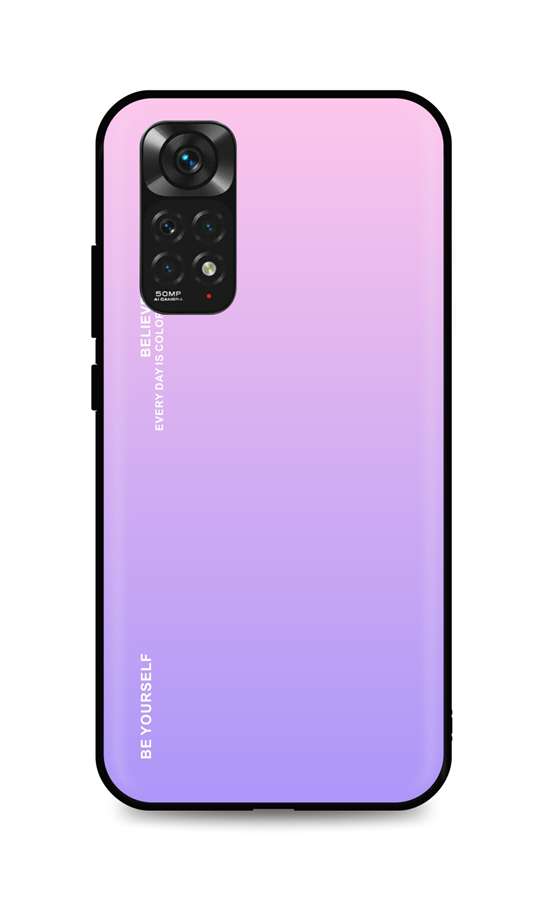 Zadní pevný kryt LUXURY na Xiaomi Redmi Note 11 duhový růžový