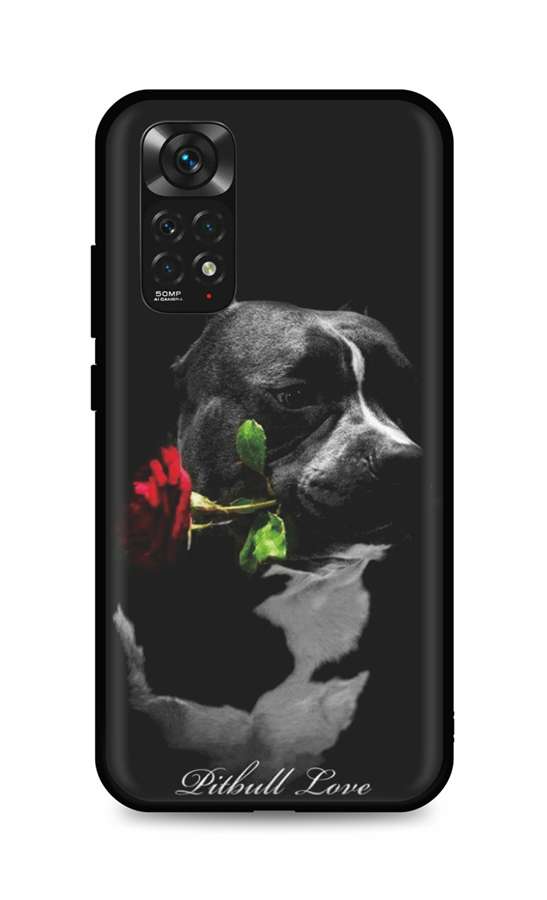 Zadní silikonový kryt DARK na Xiaomi Redmi Note 11 Pitbull Love