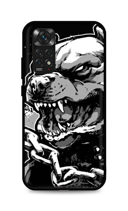 Levně Kryt TopQ Xiaomi Redmi Note 11 silikon Agressive Pitbull 67360 (pouzdro neboli obal na mobil Xiaomi Redmi Note 11)