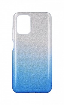 Zadní pevný kryt na Xiaomi Redmi 10 glitter stříbrno-modrý