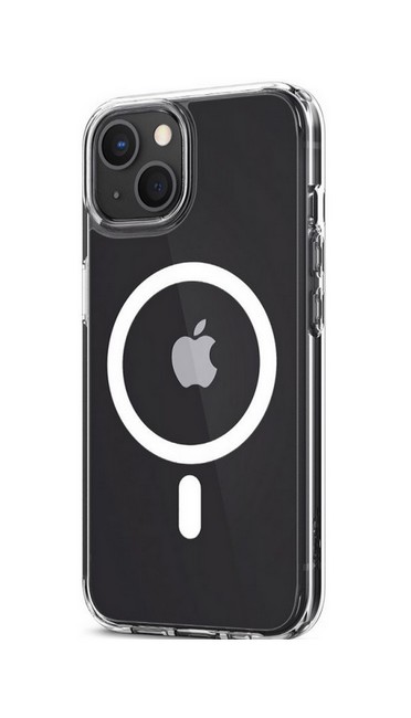 Levně Kryt TopQ iPhone 13 mini s MagSafe pevný průhledný 67633 (pouzdro neboli obal na mobil iPhone 13 mini)