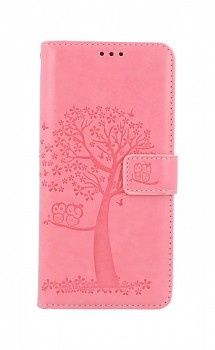Knížkové pouzdro na Xiaomi Redmi 10 Růžový strom sovičky