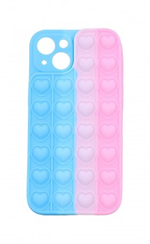 Zadní kryt Heart Pop It na iPhone 13 modro-růžový