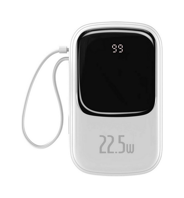 Levně Powerbank Baseus Qpow 20000mAh bílá 68001 22,5W