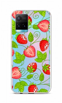 Zadní silikonový kryt na Vivo Y33s Strawberries