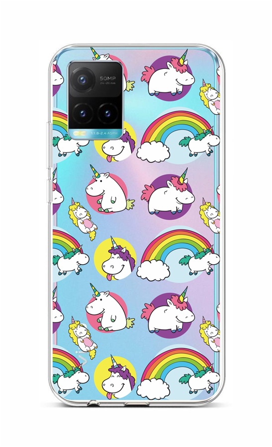 Zadní silikonový kryt na Vivo Y33s Chunky Unicorns