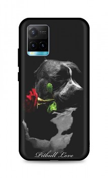 Zadní silikonový kryt DARK na Vivo Y33s Pitbull Love