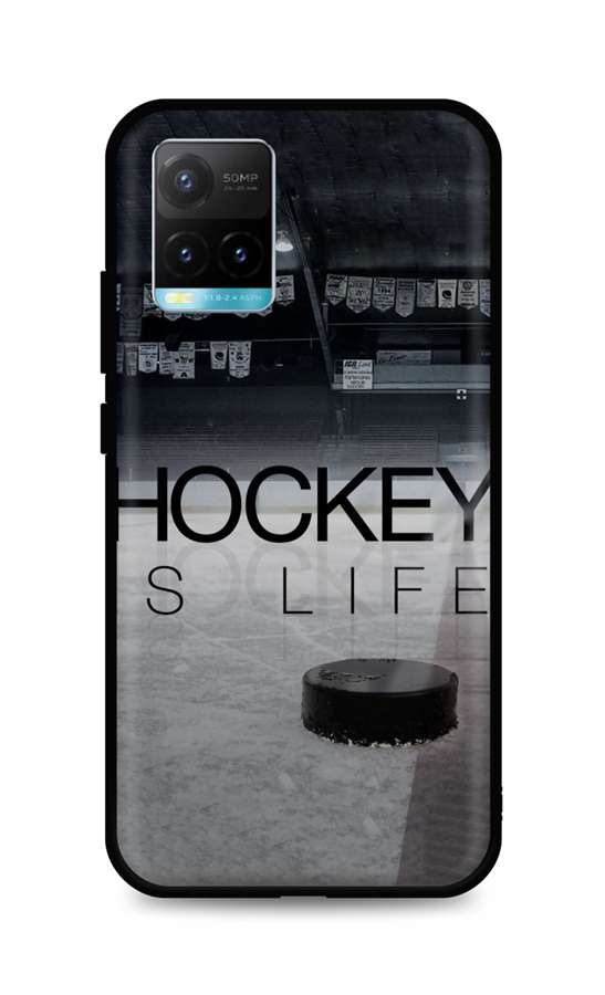 Zadní silikonový kryt DARK na Vivo Y33s Hockey Is Life