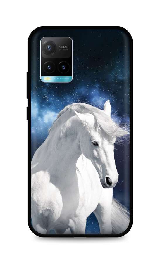 Zadní silikonový kryt DARK na Vivo Y33s White Horse