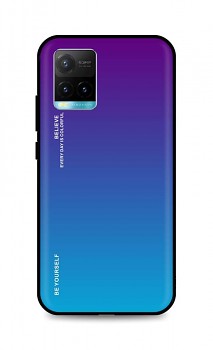 Zadní pevný kryt LUXURY na Vivo Y21s duhový purpurový