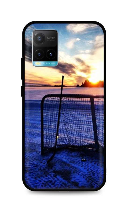 Zadní silikonový kryt DARK na Vivo Y21s Hockey Sunset