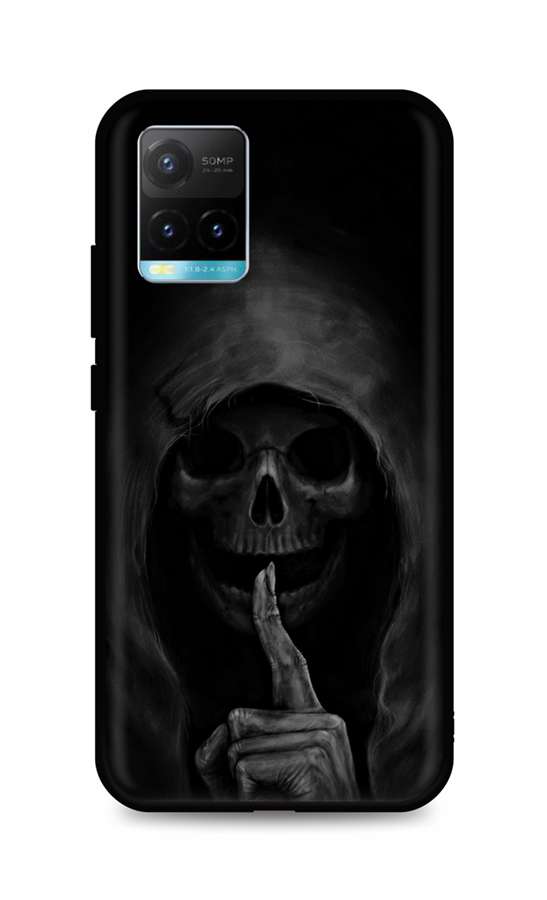 Zadní silikonový kryt DARK na Vivo Y21s Dark Grim Reaper