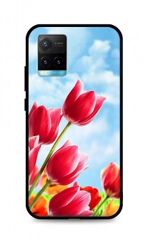 Zadní silikonový kryt DARK na Vivo Y21s Tulips