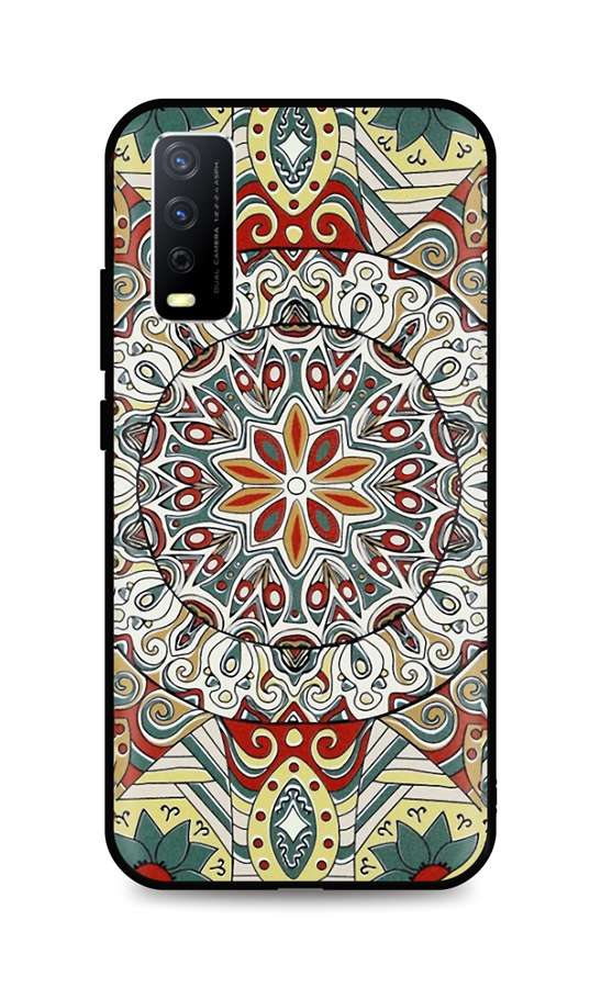 Levně Kryt TopQ Vivo Y20s 3D silikon Barevná mandala 68394 (pouzdro neboli obal na mobil Vivo Y20s)