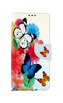 Knížkové pouzdro na Vivo Y21s Barevné s motýlky