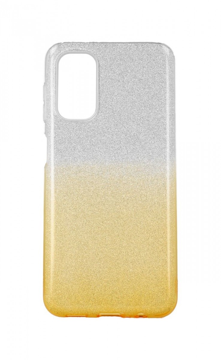 Zadní pevný kryt na Samsung A13 5G - A04s glitter stříbrno-oranžový