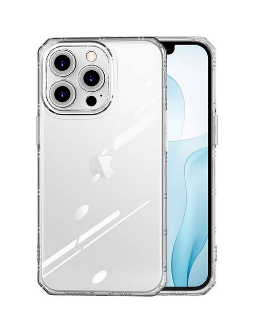 Silikonový kryt Antishock na iPhone 13 Pro Max průhledný