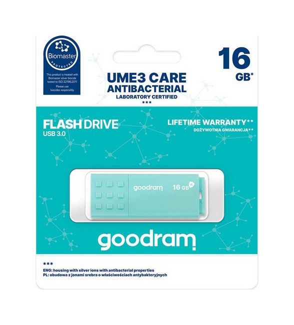 Flash disk GOODRAM UME3 16GB USB 3.0 Care mentolový