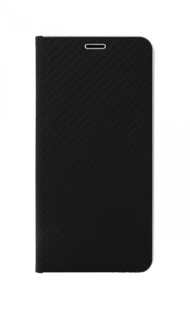 Knížkové pouzdro Luna Carbon Book na Samsung S22 Plus černé