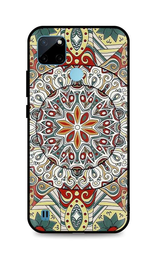 Levně Kryt TopQ Realme C21Y 3D silikon Barevná mandala 68940 (pouzdro neboli obal na mobil Realme C21Y)