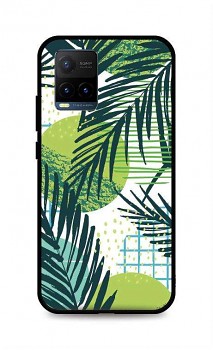 Zadní pevný kryt LUXURY na Vivo Y21s Green Leaves