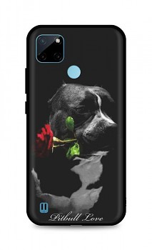 Zadní silikonový kryt DARK na Realme C21Y Pitbull Love