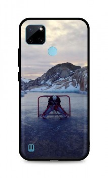 Zadní silikonový kryt DARK na Realme C21Y Hockey Goalie