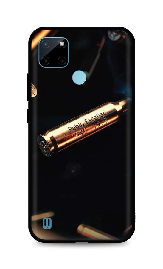 Zadní silikonový kryt DARK na Realme C21Y Pablo Escobar Bullet