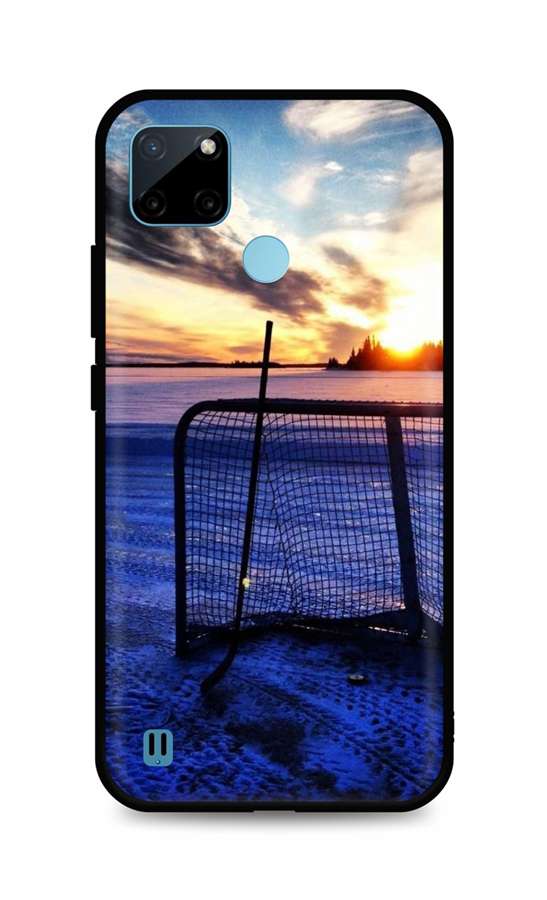 Levně Kryt TopQ Realme C21Y silikon Hockey Sunset 69689 (pouzdro neboli obal na mobil Realme C21Y)