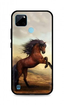 Zadní silikonový kryt DARK na Realme C21Y Brown Horse